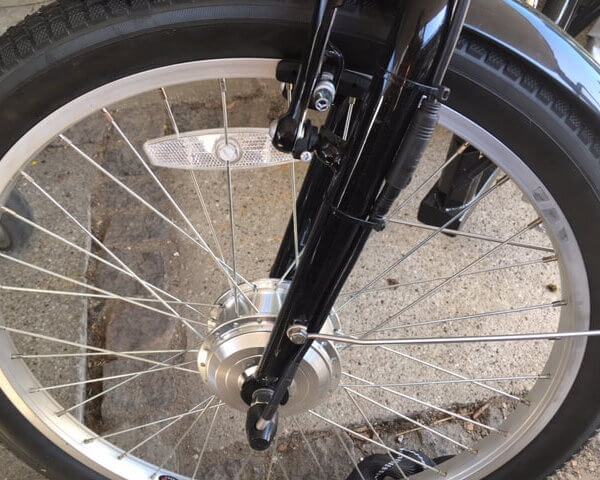 Forhjul El Senior-Handicapcykel inkl. motor