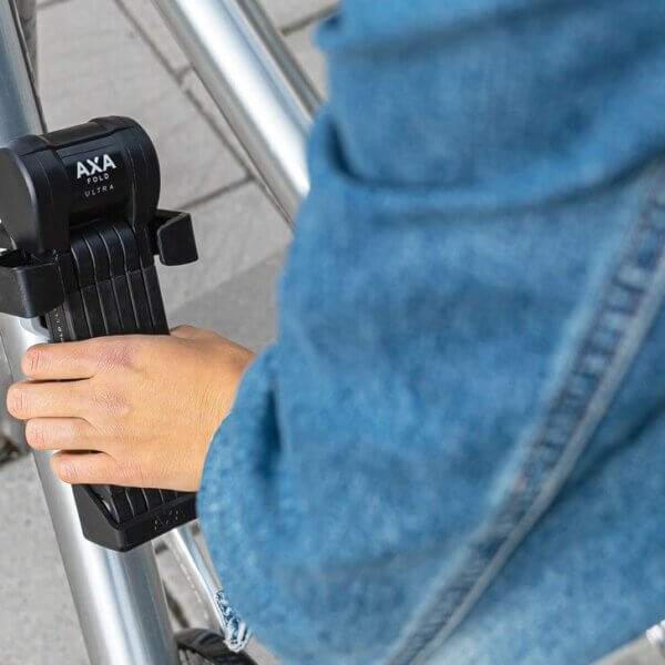 AXA kraftig foldelås til ladcykel – 90 cm – forsikringsgodkendt